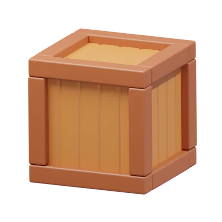 Caja de madera  3D Icon