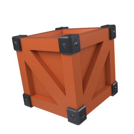 Caja de madera  3D Icon