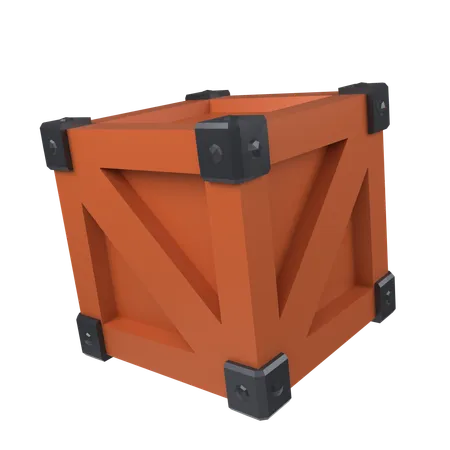 Caja de madera  3D Icon