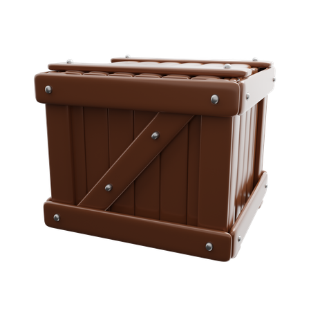 Caja de madera  3D Icon