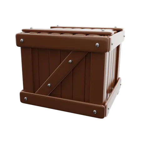 Caja de madera  3D Icon