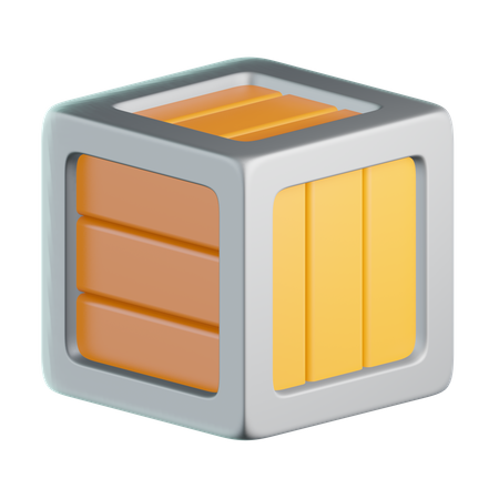 Caja de madera  3D Icon