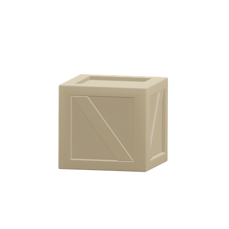 Caja de madera  3D Icon