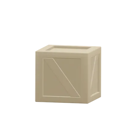 Caja de madera  3D Icon