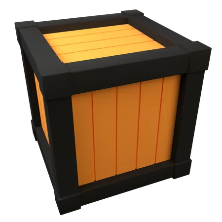 Caja de madera  3D Icon