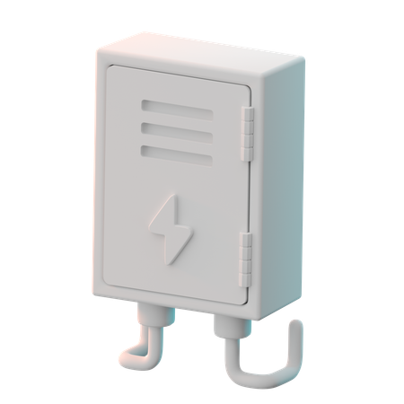 Caja del medidor eléctrico  3D Icon