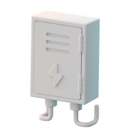 Caja del medidor eléctrico  3D Icon