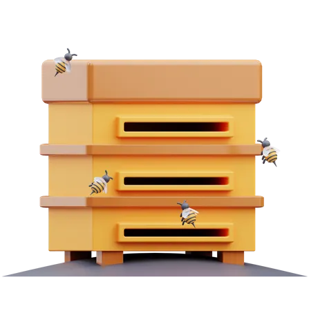 Caja de miel  3D Icon