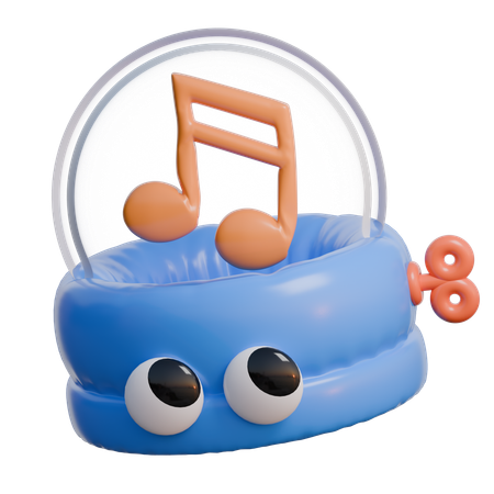 Caja de música  3D Icon