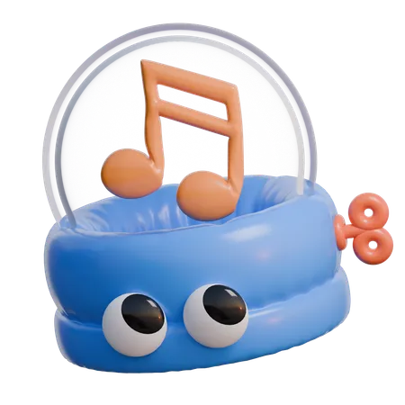 Caja de música  3D Icon