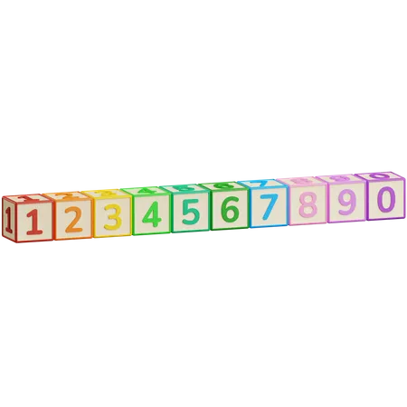 Caja de números  3D Icon