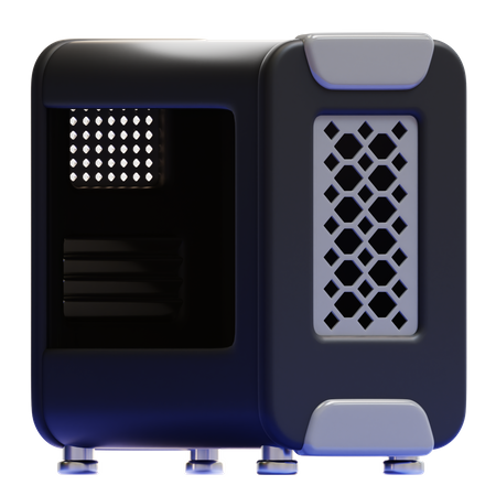 Caja de la computadora  3D Icon