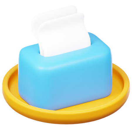 Caja de pañuelos  3D Icon