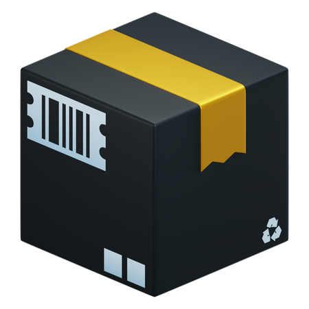 Caja de paquete  3D Icon