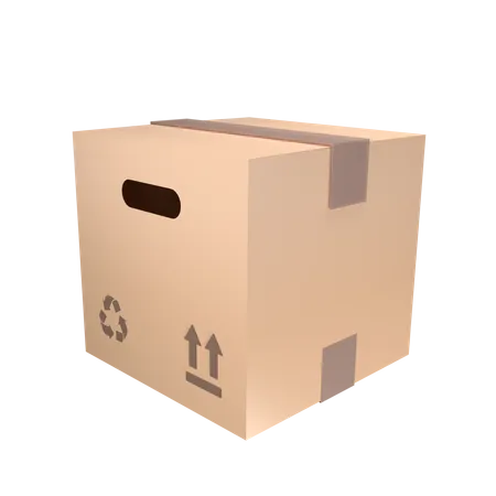 Caja de paquete  3D Icon