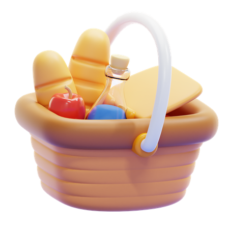 Caja de picnic  3D Icon