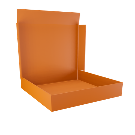 Caja de pizza abierta  3D Illustration