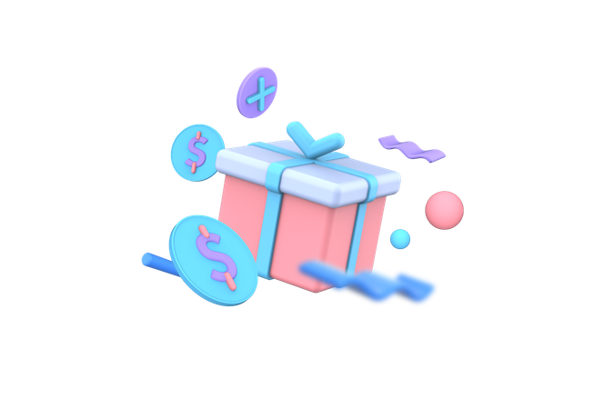 Caja de regalo  3D Illustration