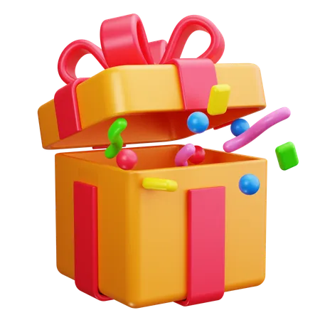 Caja de regalo abierta  3D Icon