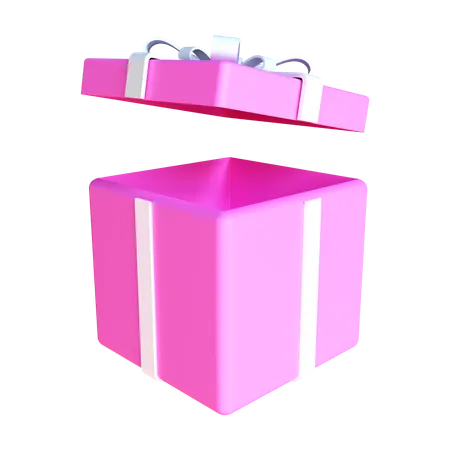 Caja de regalo abierta  3D Illustration