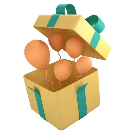 Caja de regalo abierta  3D Icon