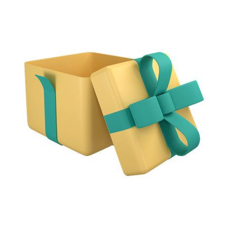 Caja de regalo abierta  3D Icon