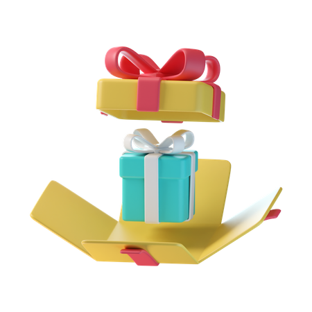 Caja de regalo abierta  3D Icon