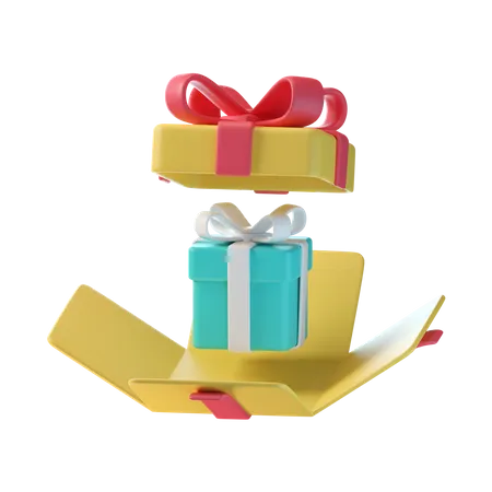 Caja de regalo abierta  3D Icon