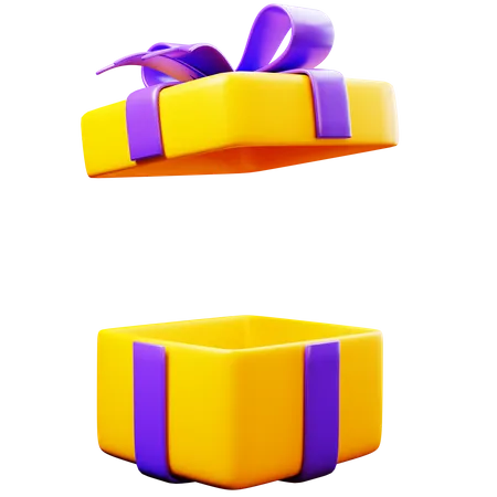 Caja de regalo abierta  3D Icon