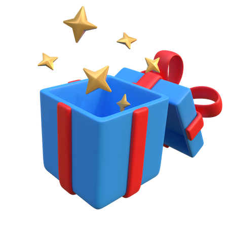 Caja de regalo abierta  3D Icon