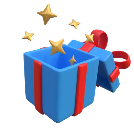 Caja de regalo abierta  3D Icon