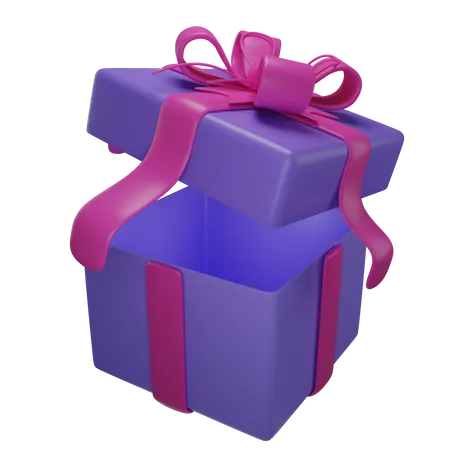 Caja de regalo abierta  3D Icon