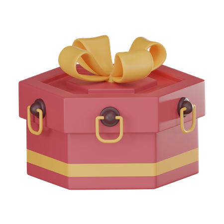 Caja de regalo china  3D Icon