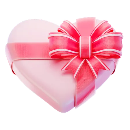 Caja de regalo de amor  3D Icon