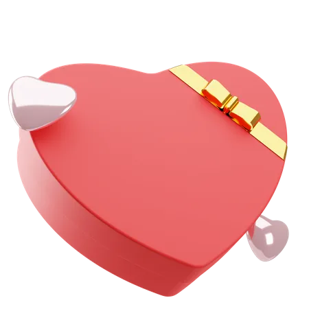 Caja de regalo de amor  3D Illustration