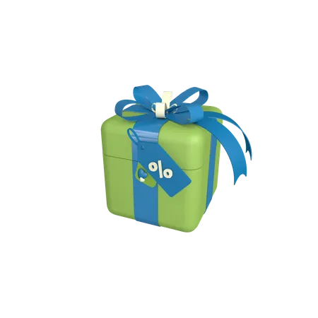 Caja de regalo de descuento de sorteo de marketing  3D Icon