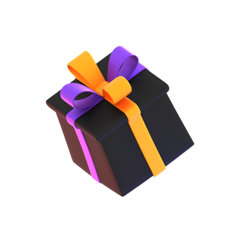 Caja de regalo de halloween  3D Icon