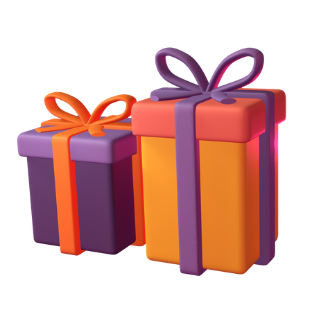 Caja de regalo de halloween  3D Icon