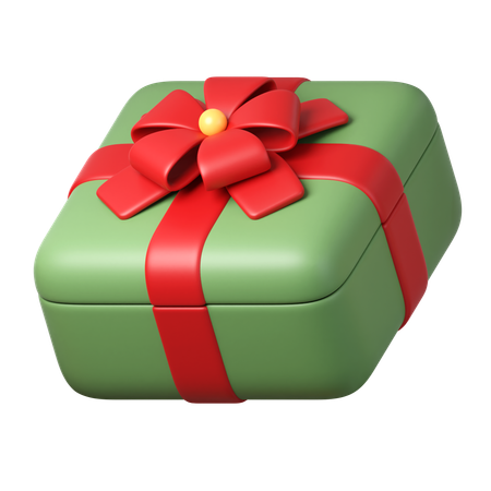 Caja de regalo de Navidad  3D Icon