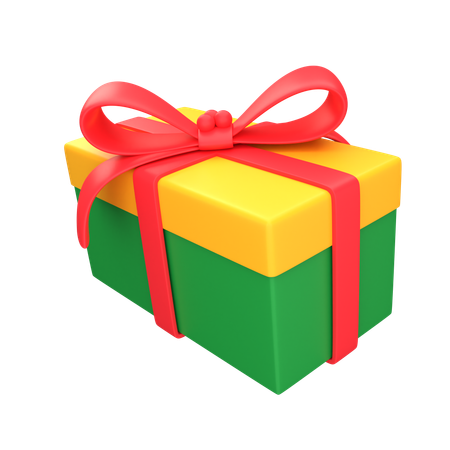 Caja de regalo de Navidad  3D Icon