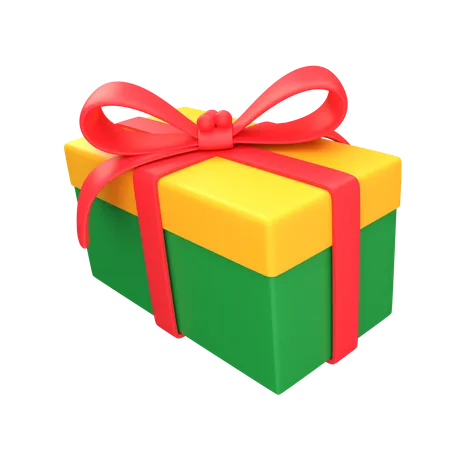 Caja de regalo de Navidad  3D Icon