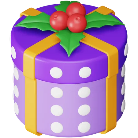 Caja de regalo de Navidad  3D Icon