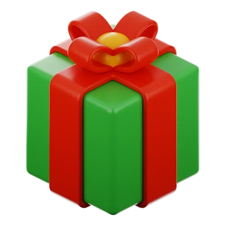 Caja de regalo de Navidad  3D Icon