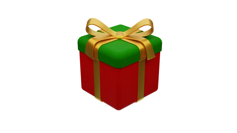 Caja de regalo de Navidad  3D Icon