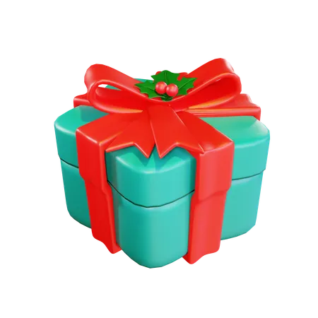 Caja de regalo de navidad presente  3D Icon