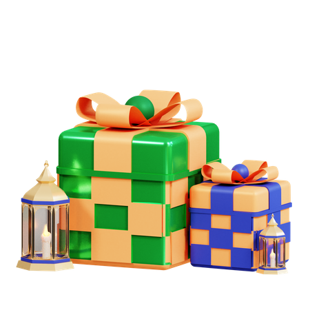 Caja de regalo de ramadán  3D Icon