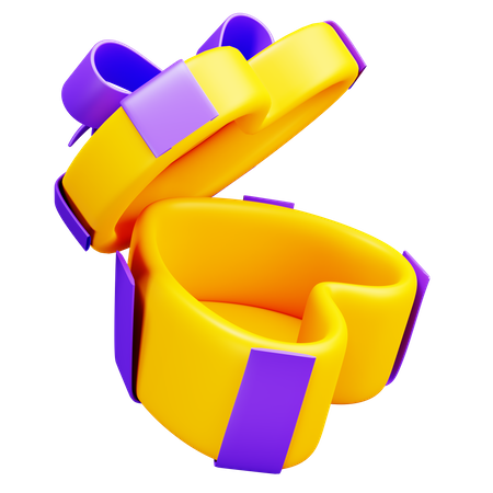 Caja de regalo en forma de corazón abierto  3D Icon