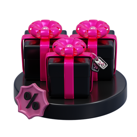 Caja de regalo especial  3D Icon