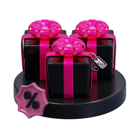 Caja de regalo especial  3D Icon
