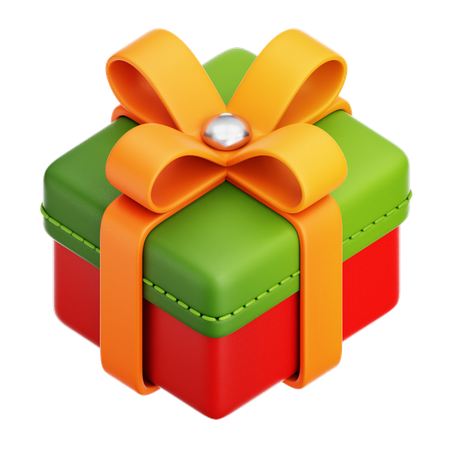 Caja de regalo de Navidad  3D Icon